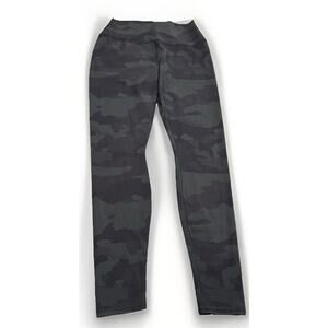 Alo Leggings Womens Large Green Camo High Rise Ankle Yoga Pants Gym Activewear